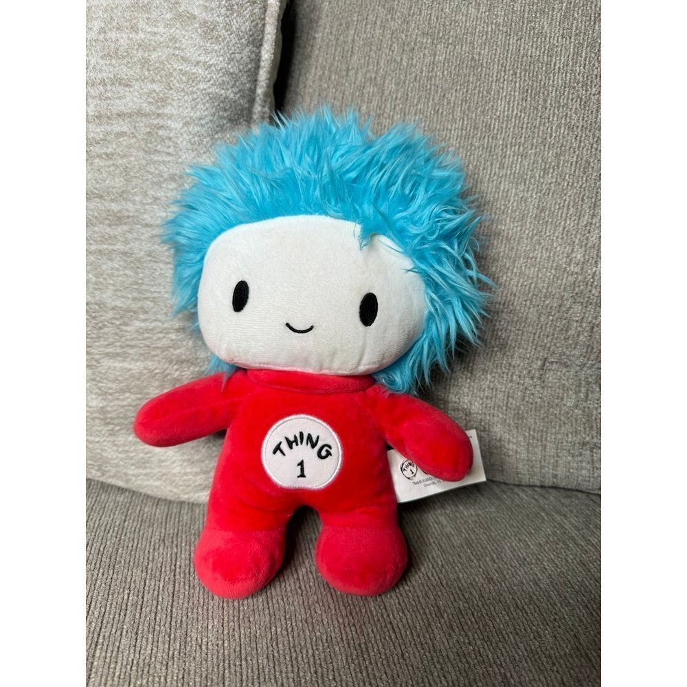 Universal‎ Studios Dr. Seuss Cat In The Hat Thing 1 Plush 9" Stuffed Toy Disney